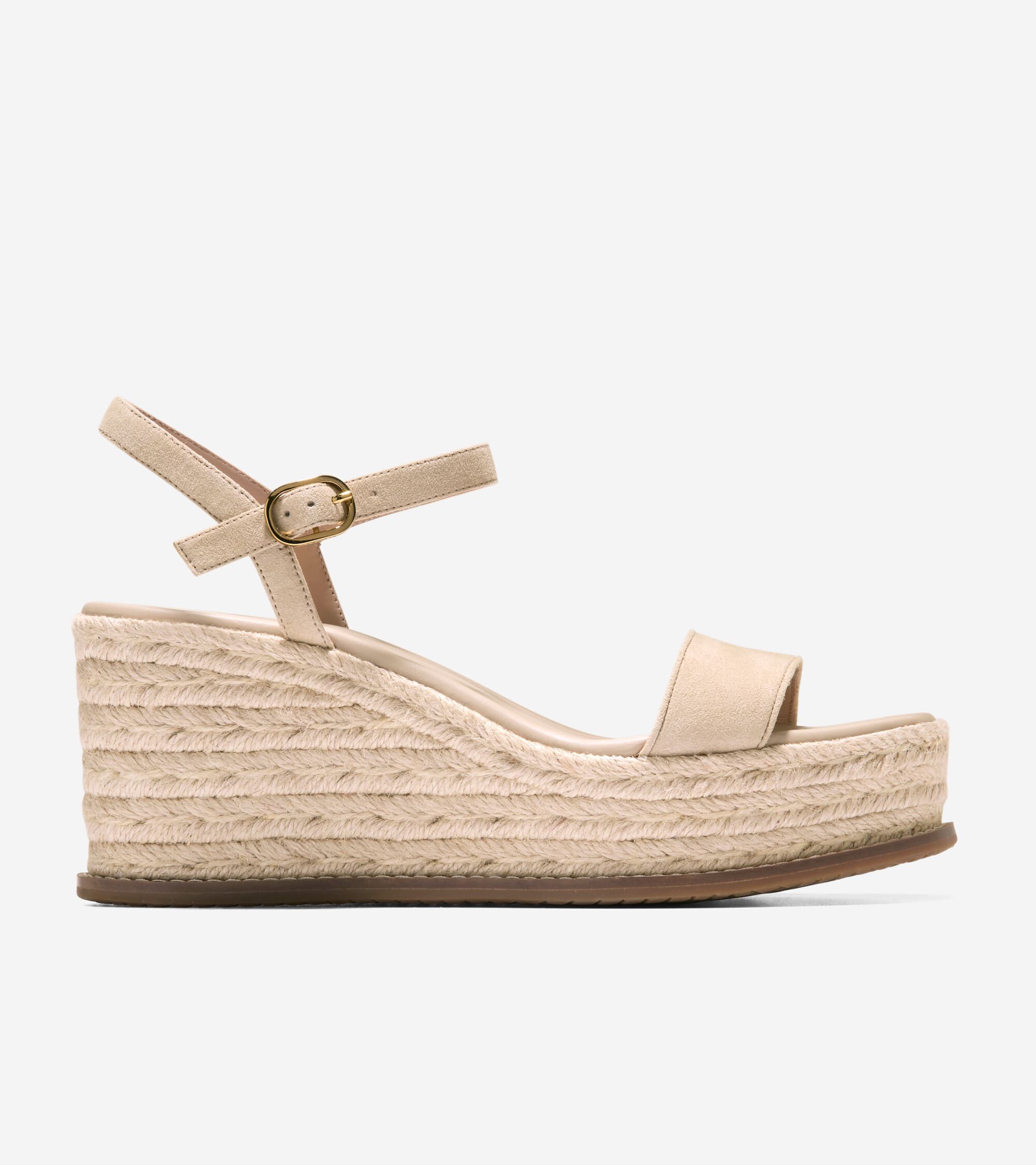 Women's Cloudfeel Keeton Espadrilles Flatforms in Beige Or